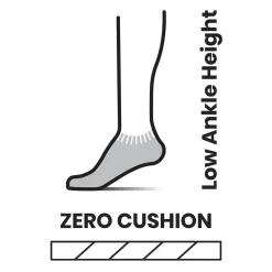 Run Zero Cushion Low Ankle Sock - Women's