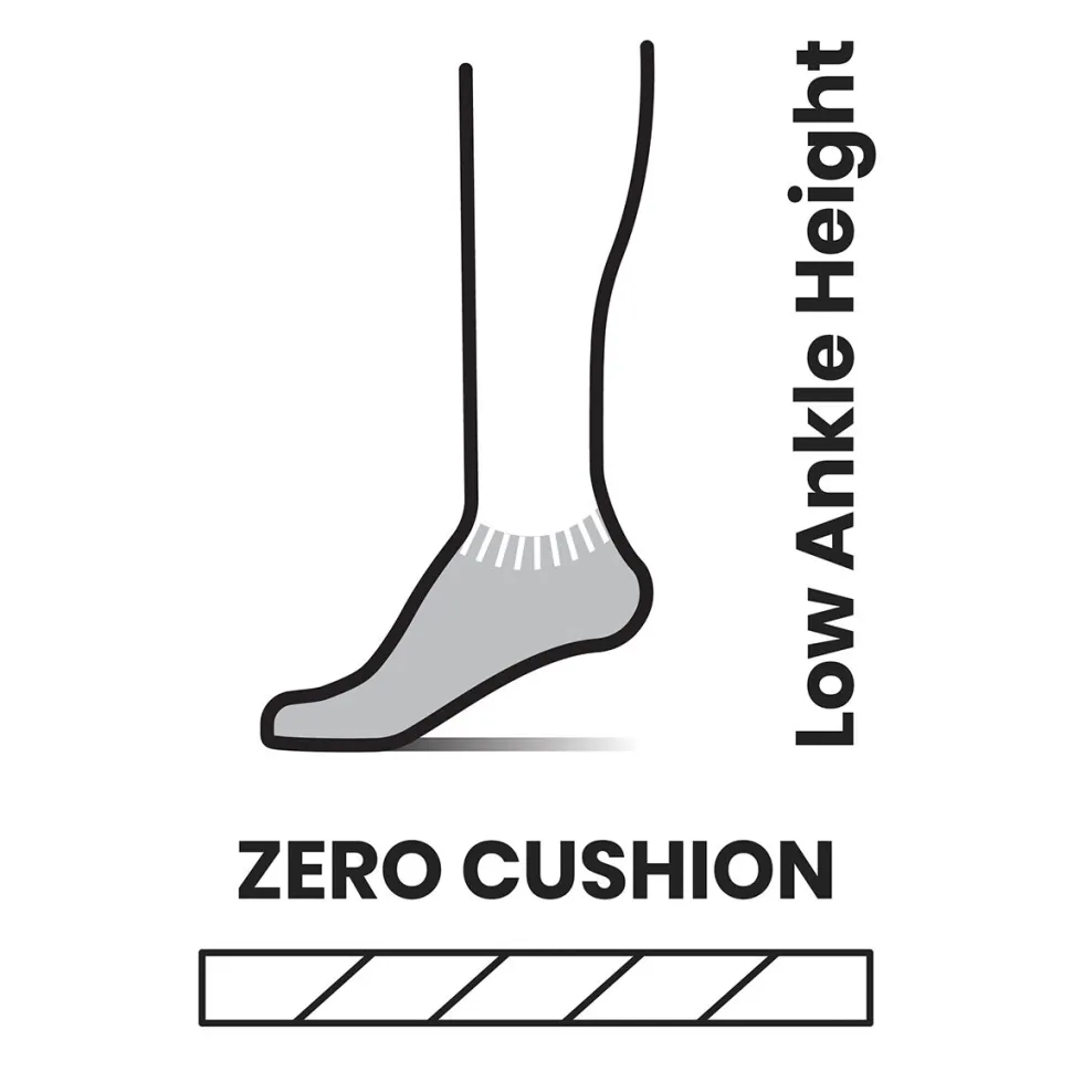 Run Zero Cushion Low Ankle Sock - Women's