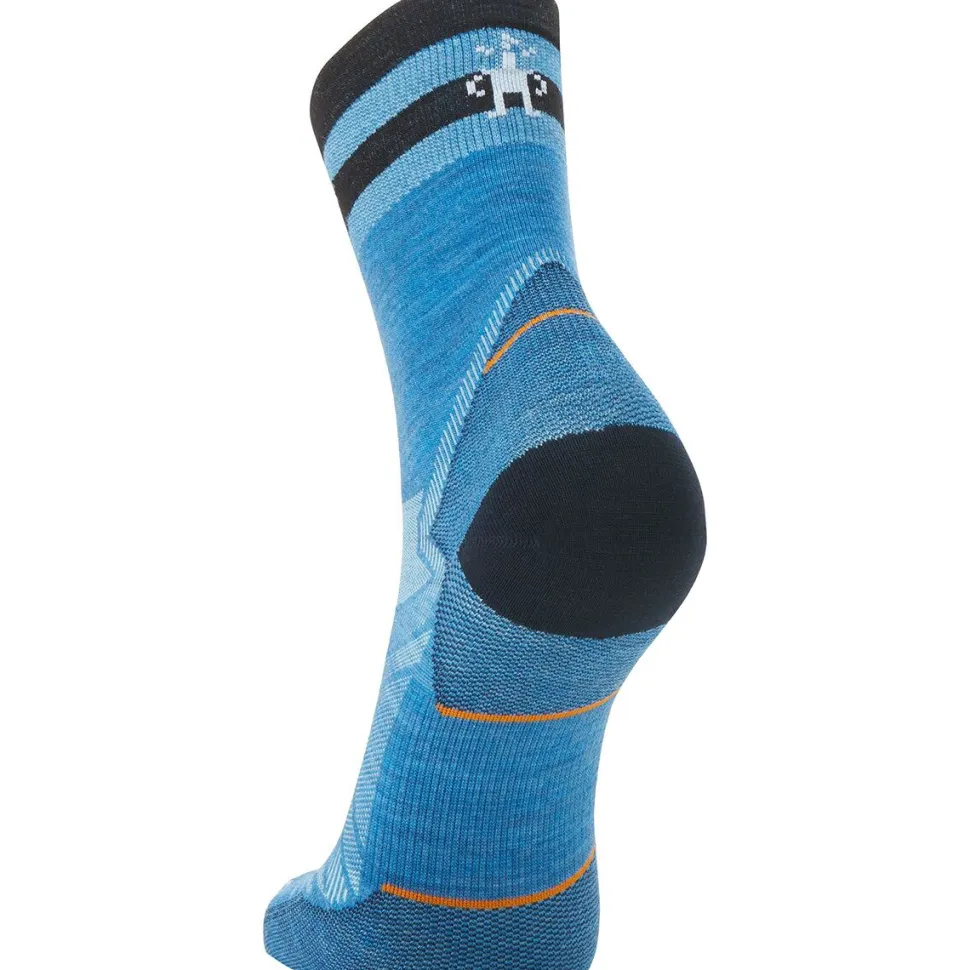 Run Zero Cushion Mid Crew Pattern Sock