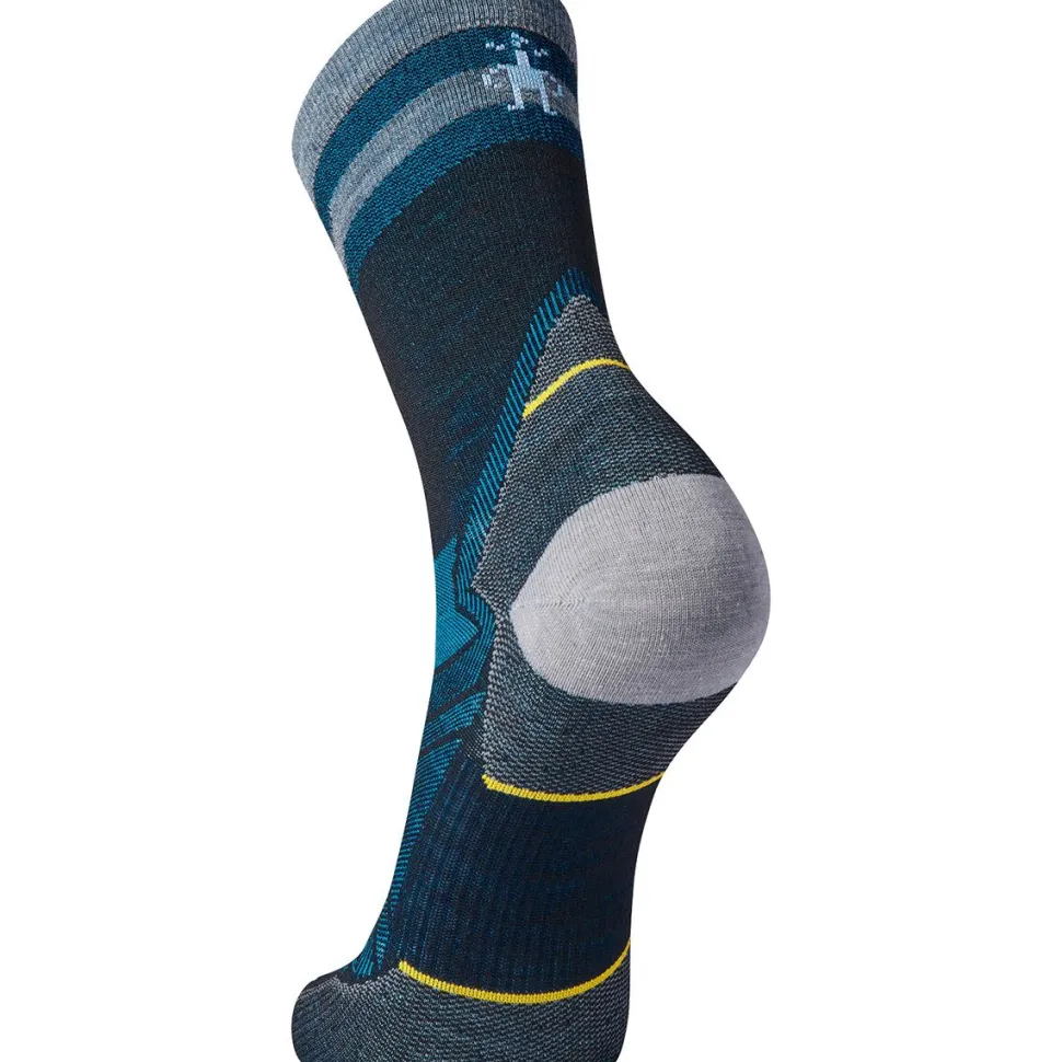 Run Zero Cushion Mid Crew Pattern Sock