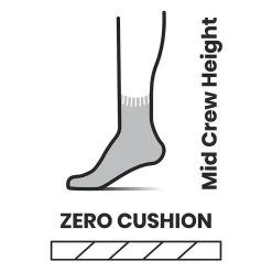 Run Zero Cushion Mid Crew Sock - Women's