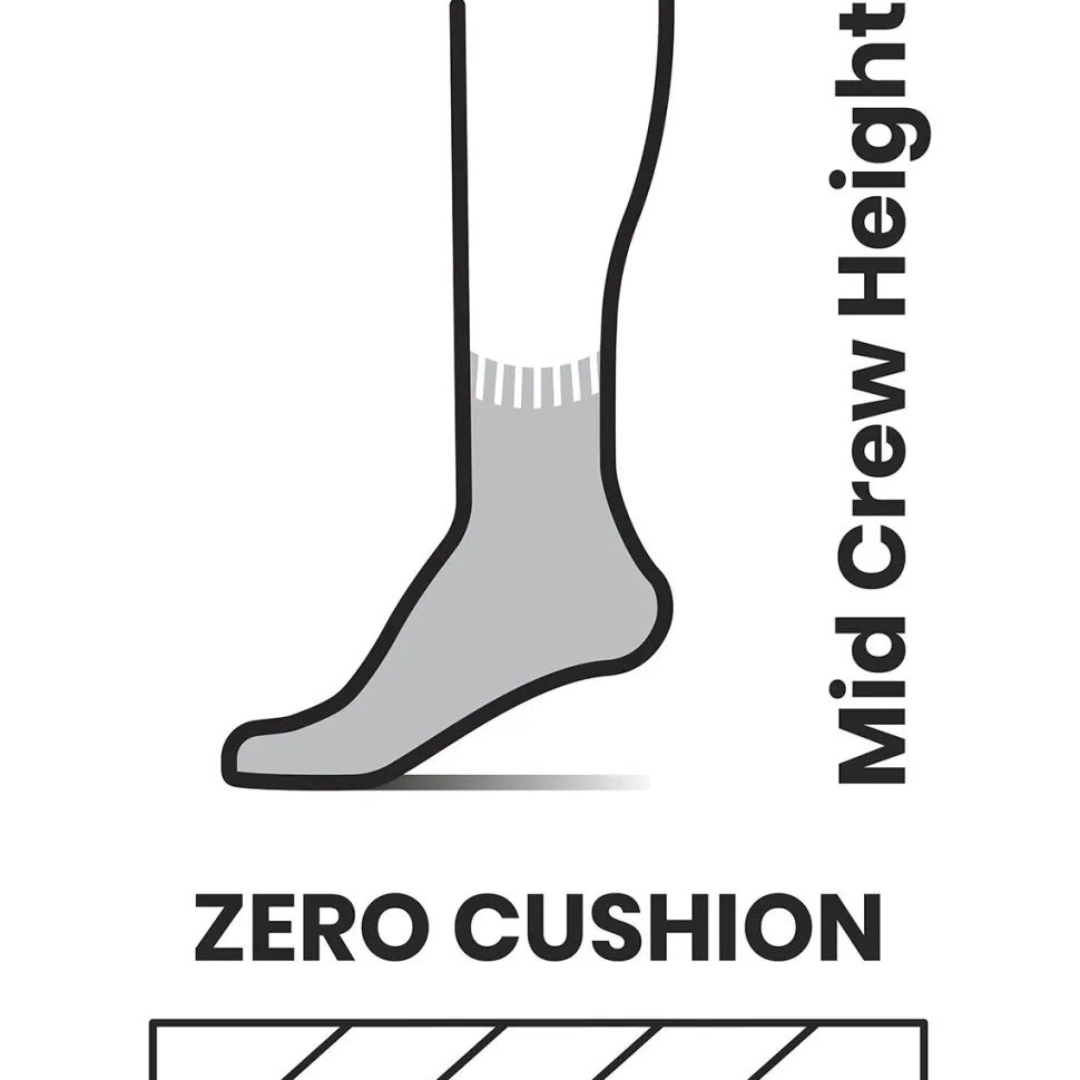Run Zero Cushion Mid Crew Sock - Women's