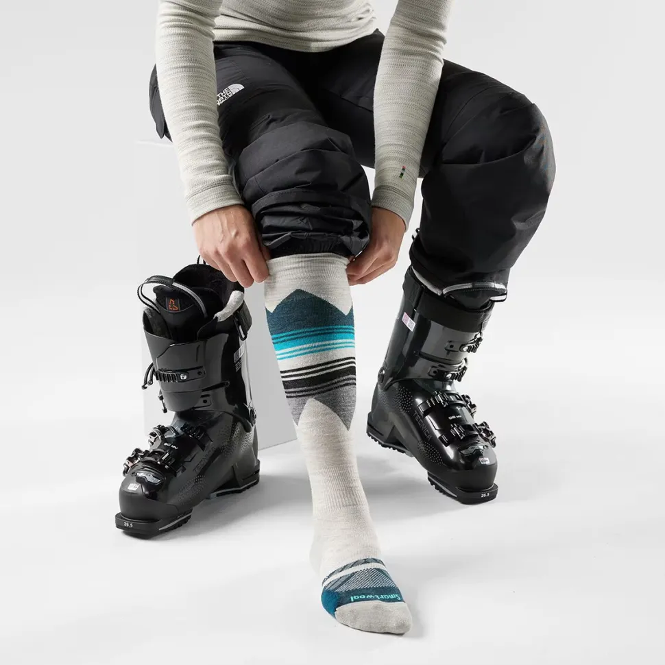 Ski Targeted Cushion Pattern OTC Sock - Women's