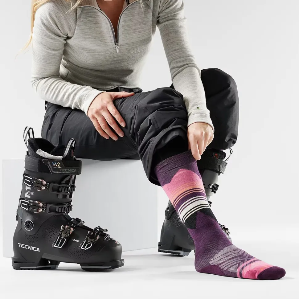Ski Targeted Cushion Pattern OTC Sock - Women's