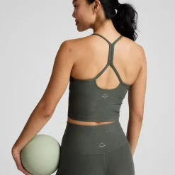 Spacedye Slim Racerback Cropped Tank Top - Women's