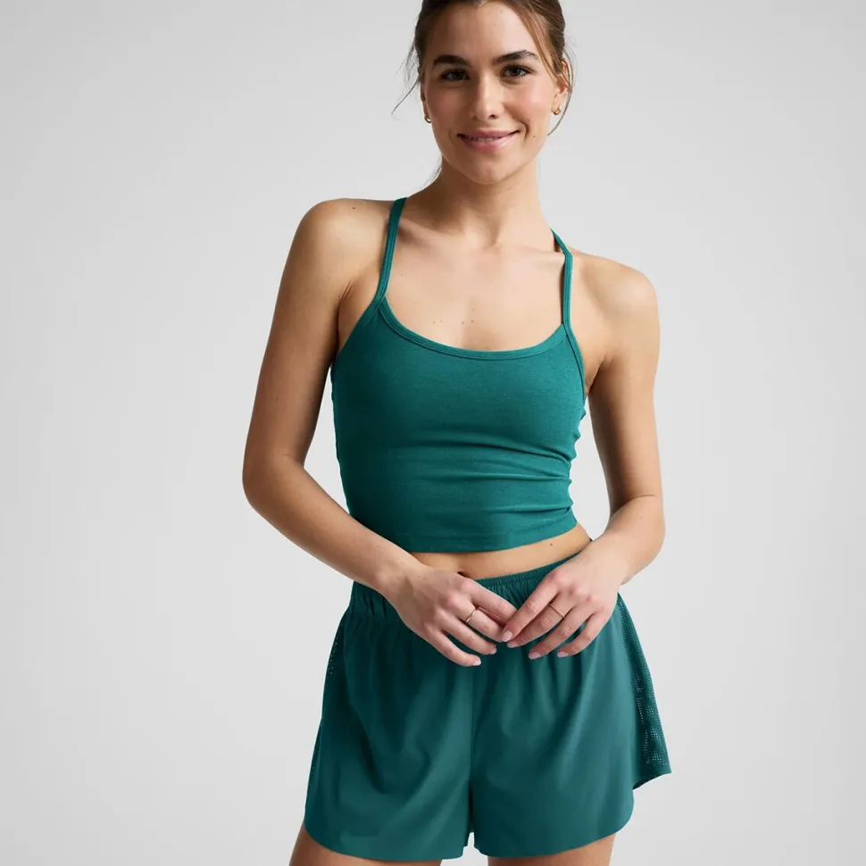 Spacedye Slim Racerback Cropped Tank Top - Women's