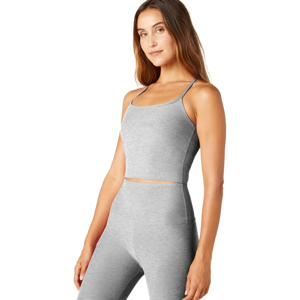 Spacedye Slim Racerback Cropped Tank Top - Women's