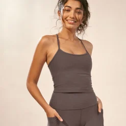 Spacedye Slim Racerback Cropped Tank Top - Women's