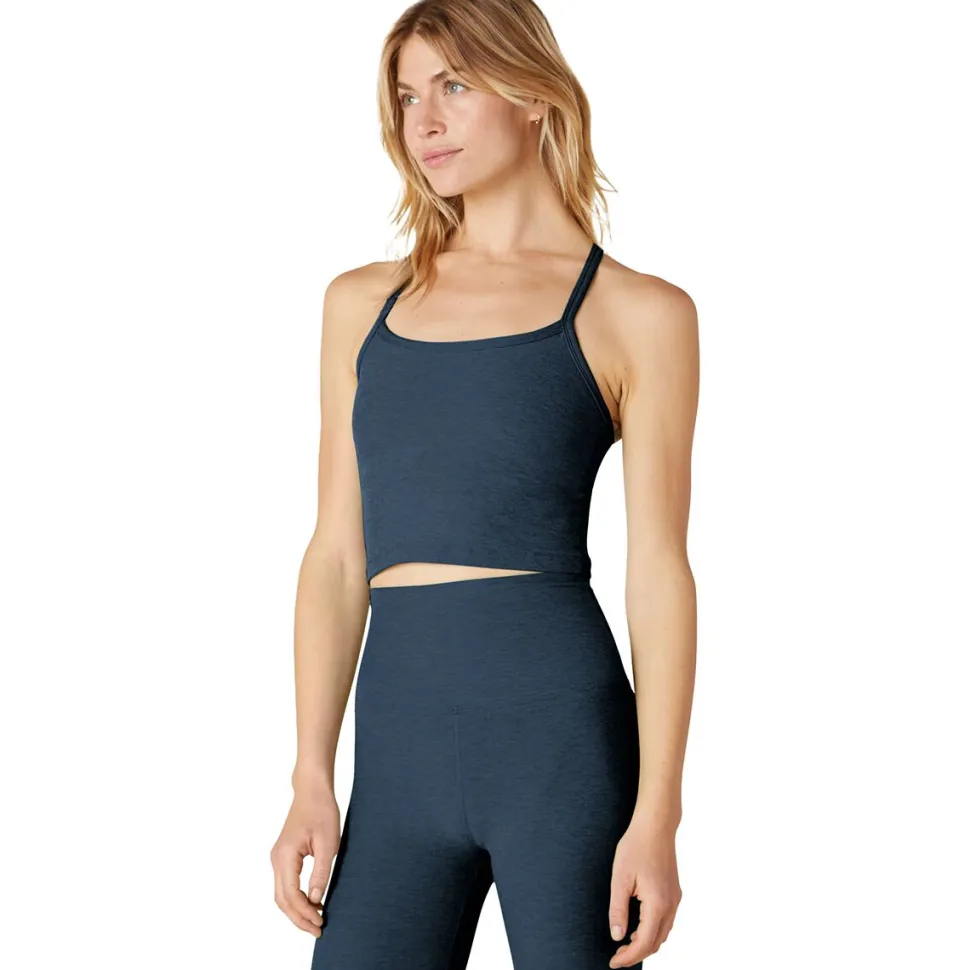 Spacedye Slim Racerback Cropped Tank Top - Women's