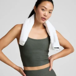 Spacedye Slim Racerback Cropped Tank Top - Women's
