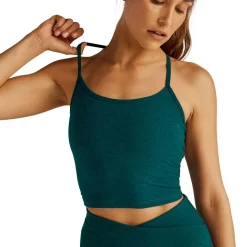 Spacedye Slim Racerback Cropped Tank Top - Women's