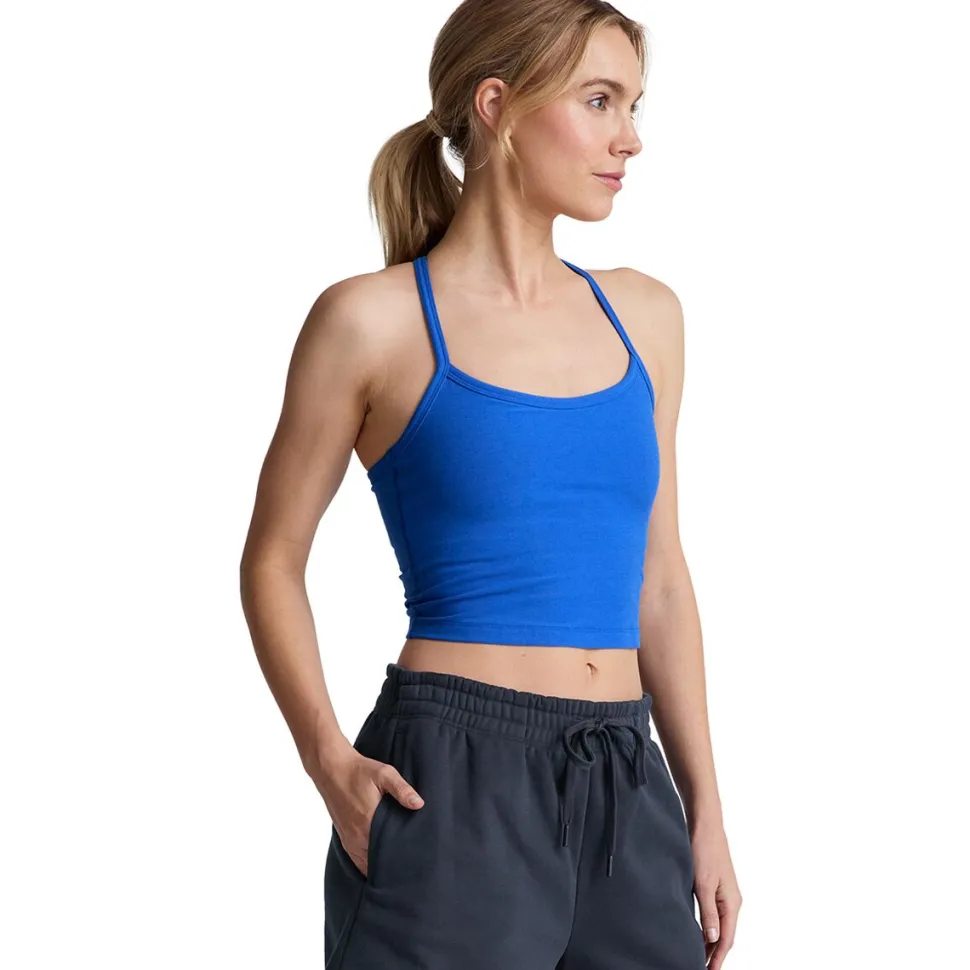 Spacedye Slim Racerback Cropped Tank Top - Women's