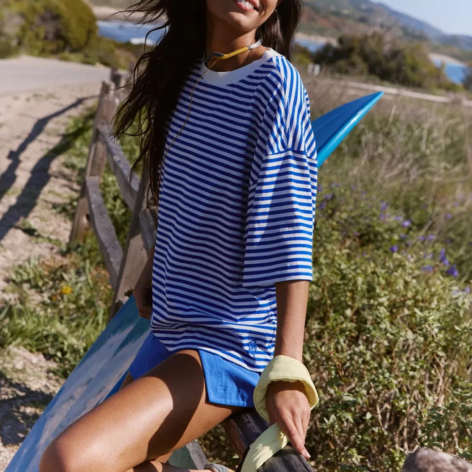 Stripe Tackle T-Shirt - Women's