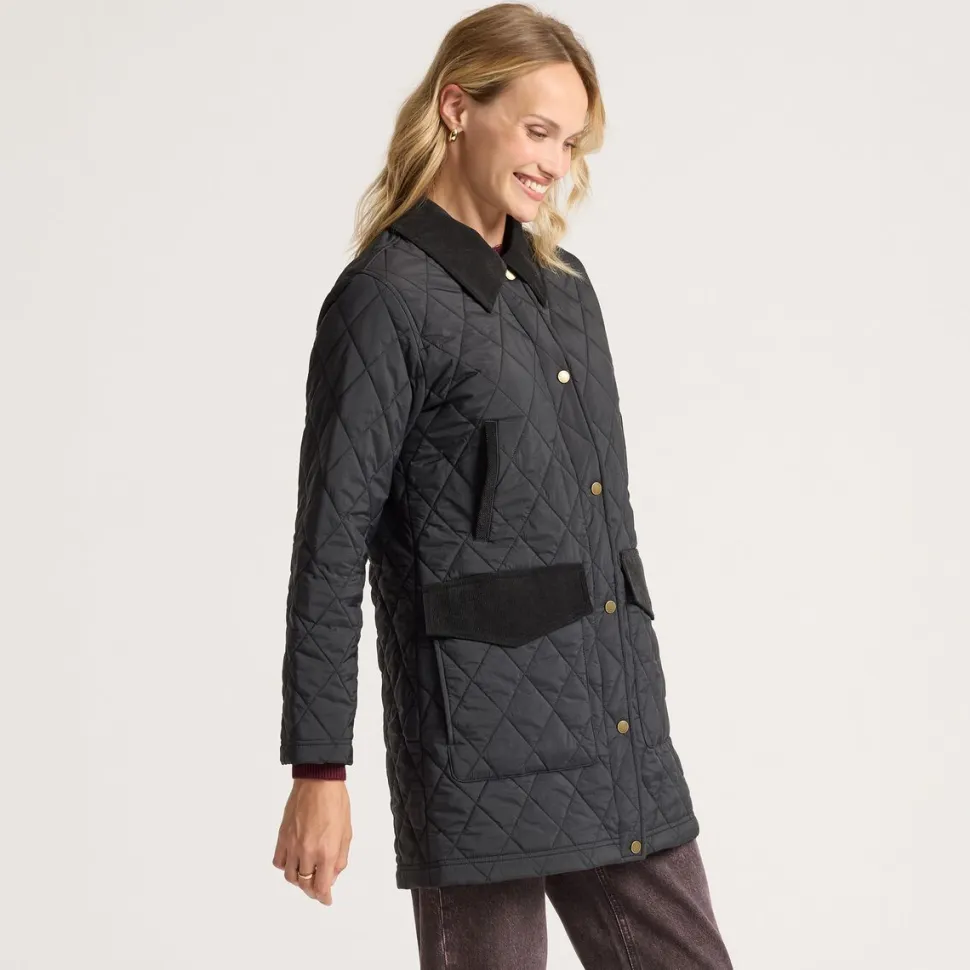 Sun River Corduroy Accent Field Coat - Women's