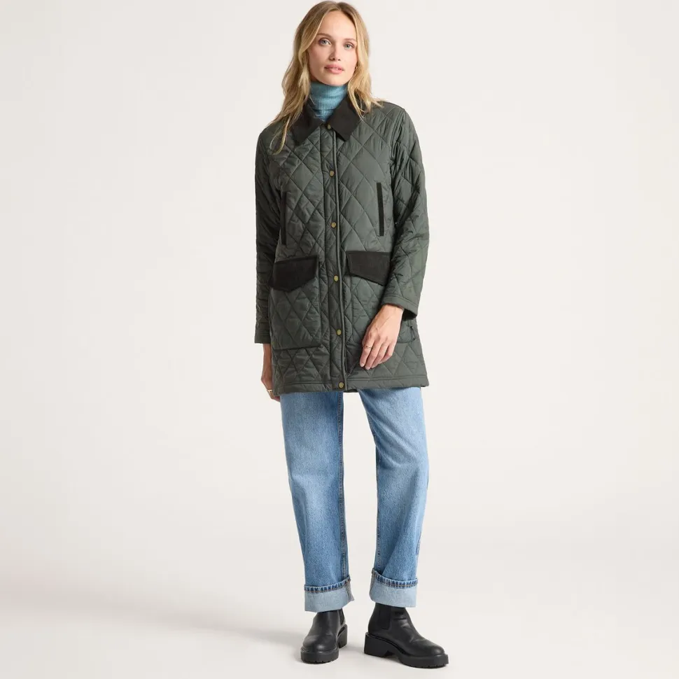 Sun River Corduroy Accent Field Coat - Women's