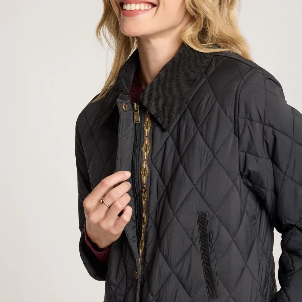 Sun River Corduroy Accent Field Coat - Women's