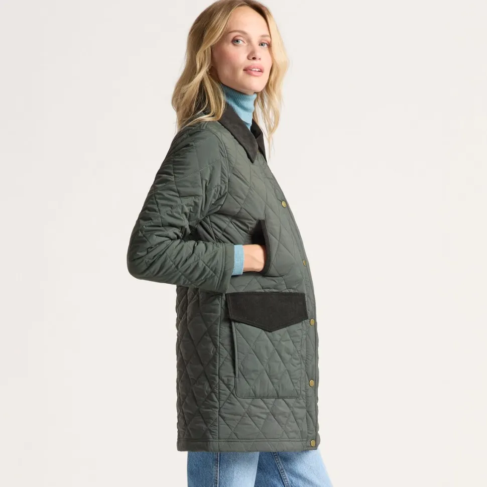 Sun River Corduroy Accent Field Coat - Women's