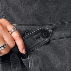 The Essential Short-Sleeve Denim High Waisted Coverall