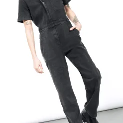 The Essential Short-Sleeve Denim High Waisted Coverall