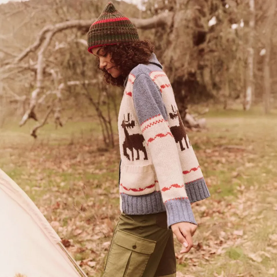 The Shawl Collar Full Zip Sweater - Women's