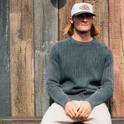 Undertow Washed Crewneck Sweater - Men's