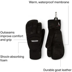 Vertical Cut CZone 3-Finger Glove