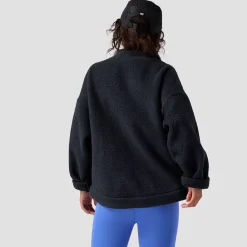 Wander Pile-Fleece Mock-Neck Top - Women's