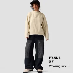 Wander Pile-Fleece Mock-Neck Top - Women's