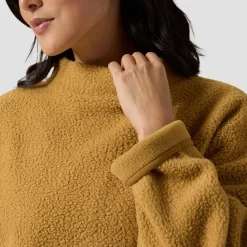 Wander Pile-Fleece Mock-Neck Top - Women's