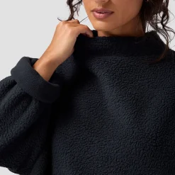 Wander Pile-Fleece Mock-Neck Top - Women's