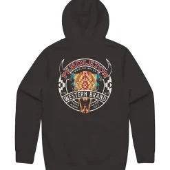 Western Brand Logo Graphic Hoodie - Men's