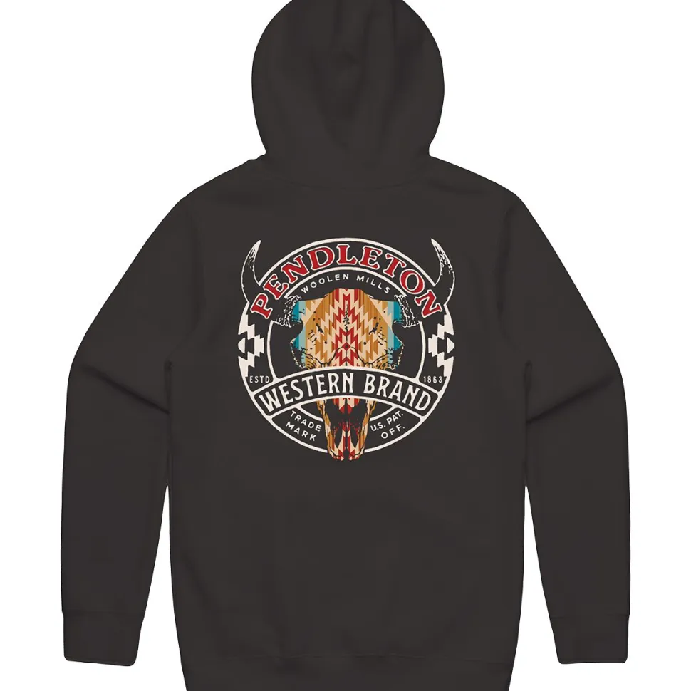 Western Brand Logo Graphic Hoodie - Men's