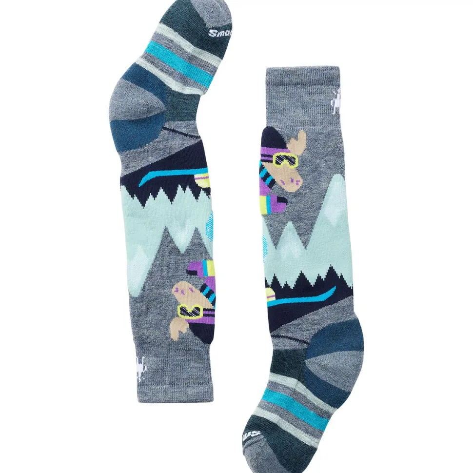 Wintersport Full Cushion Mountain Moose OTC Sock - Kids'